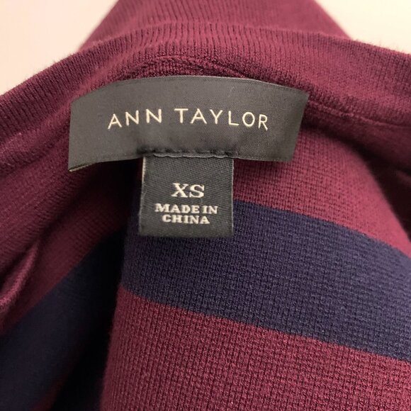 Ann‎ Taylor Striped Knit Top Size XS - Picture 5 of 8